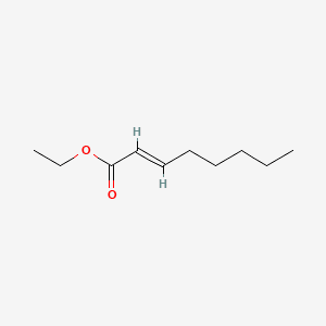 2-Octenoic acid, ethyl ester 분자 구조