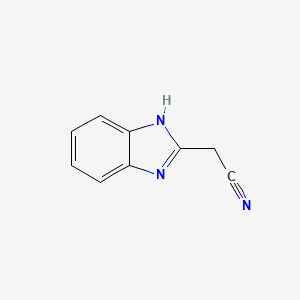 2-CYANOMETHYL BENZIMIDAZOLE Molecular structure