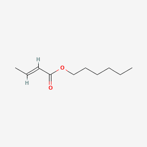 2-Butenoic acid, hexyl ester 분자 구조