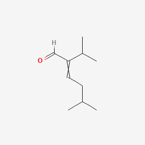 2-Hexenal, 5-methyl-2-(1-methylethyl)- 분자 구조