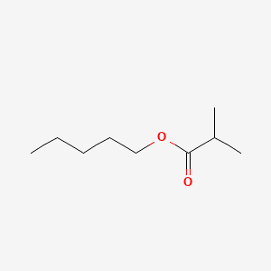 Propanoic acid, 2-methyl-, pentyl ester 분자 구조