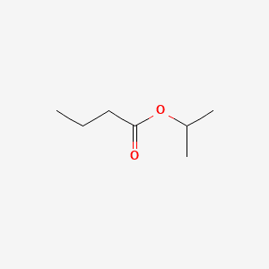 Butanoic acid, 1-methylethyl ester 분자 구조