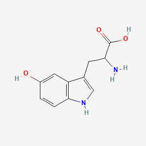 Tryptophan, 5-hydroxy- 분자 구조