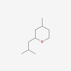 TETRAHYDRO-2-ISOBUTYL-4-METHYL-2H-PYRAN 분자 구조