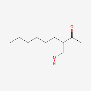 2-Nonanone, 3-(hydroxymethyl)- 분자 구조