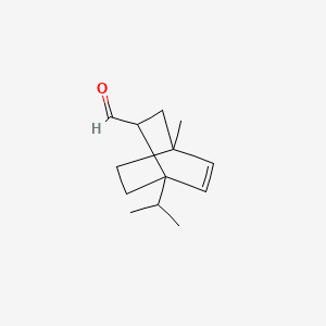 Bicyclo[2.2.2]oct-5-ene-2-carboxaldehyde, 4-methyl-1-(1-methylethyl)- 분자 구조