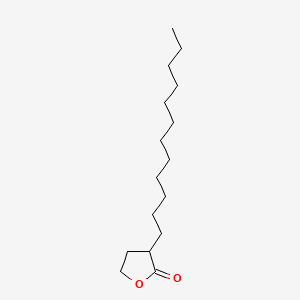 2(3H)-Furanone, 3-dodecyldihydro- 분자 구조