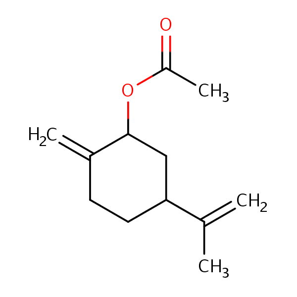ISOCARVYL ACETATE 분자 구조