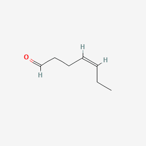 4-Heptenal, (Z)- 분자 구조
