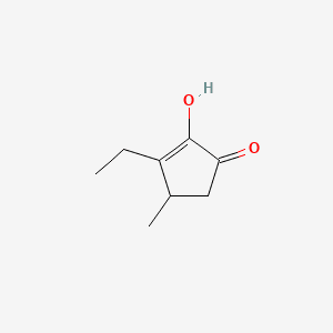 3-ETHYL-2-HYDROXY-4-METHYLCYCLOPENT-2-EN-1-ONE Molecular structure