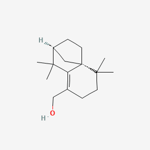 2H-2,4a-Methanonaphthalene-8-methanol, 1,3,4,5,6,7-hexahydro-1,1,5,5-tetramethyl-, (2S)- 분자 구조