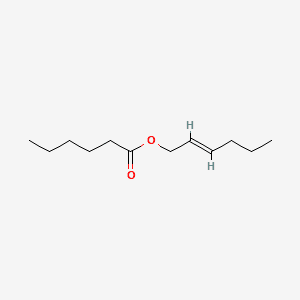 Hexanoic acid, 2-hexenyl ester, (E)- 분자 구조