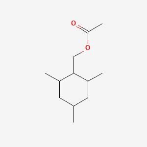 Cyclohexanemethanol, 2,4,6-trimethyl-, acetate 분자 구조