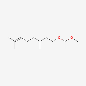 2-Octene, 8-(1-methoxyethoxy)-2,6-dimethyl- 분자 구조