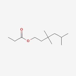 TRIMETHYLHEXYL PROPIONATE 분자 구조
