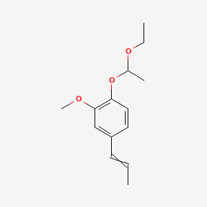 ACETALDEHYDE ETHYL ISOEUGENYL ACETAL Molecular structure