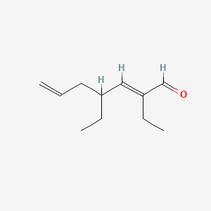 DIETHYLHEPTADIENAL 분자 구조
