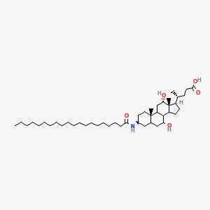 STEARAMIDO DIHYDROXYCHOLANOIC ACID 분자 구조