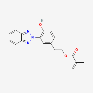 POLY(BENZOTRIAZOLYLHYDROXYPHENETHYL METHACRYLATE) 분자 구조