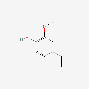 Phenol, 4-ethyl-2-methoxy- 분자 구조