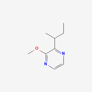 Pyrazine, 2-methoxy-3-(1-methylpropyl)- 분자 구조