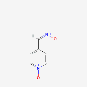 PYRIDYLOXIDE T-BUTYLNITRONE 분자 구조