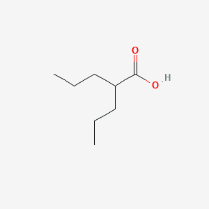 Pentanoic acid, 2-propyl- 분자 구조