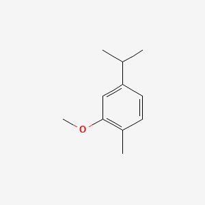 Benzene, 2-methoxy-1-methyl-4-(1-methylethyl)- 분자 구조