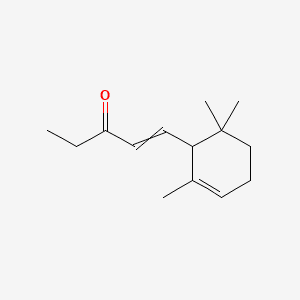 1-Penten-3-one, 1-(2,6,6-trimethyl-2-cyclohexen-1-yl)- 분자 구조