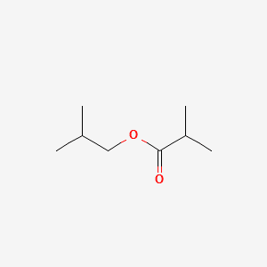 Propanoic acid, 2-methyl-, 2-methylpropyl ester 분자 구조