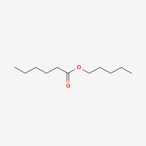 Hexanoic acid, pentyl ester 분자 구조