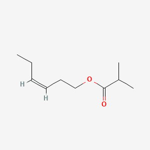 CIS-3-HEXENYL ISOBUTYRATE Molecular structure