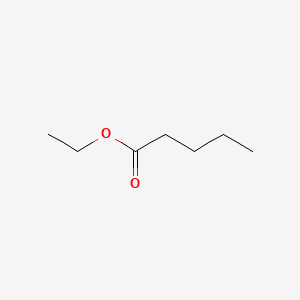 Pentanoic acid, ethyl ester 분자 구조