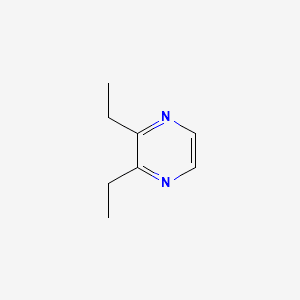 Pyrazine, 2,3-diethyl- 분자 구조