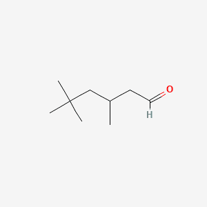 Hexanal, 3,5,5-trimethyl- 분자 구조