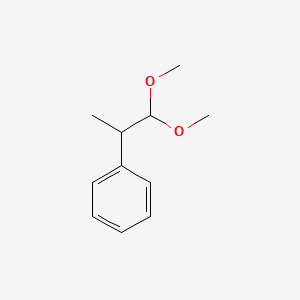 Benzene, (2,2-dimethoxy-1-methylethyl)- 분자 구조