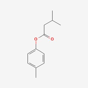 Butanoic acid, 3-methyl-, 4-methylphenyl ester 분자 구조