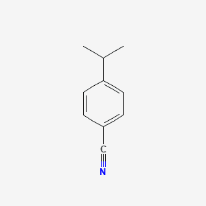 Benzonitrile, 4-(1-methylethyl)- 분자 구조