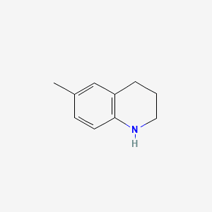 Quinoline, 1,2,3,4-tetrahydro-6-methyl- 분자 구조