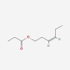 3-Hexen-1-ol, propanoate, (Z)- 분자 구조