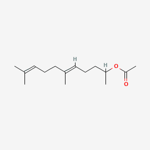 5,9-Undecadien-2-ol, 6,10-dimethyl-, acetate, (E)- 분자 구조
