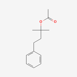 DIMETHYL PHENYLETHYL CARBINYL ACETATE 분자 구조