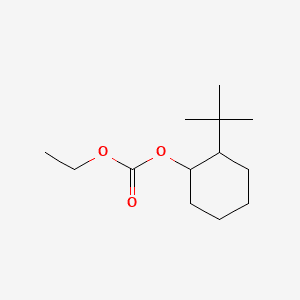 Carbonic acid, 2-(1,1-dimethylethyl)cyclohexyl ethyl ester 분자 구조