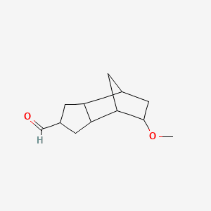 4,7-Methano-1H-indene-2-carboxaldehyde, octahydro-5-methoxy- 분자 구조