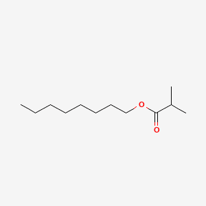 Propanoic acid, 2-methyl-, octyl ester 분자 구조