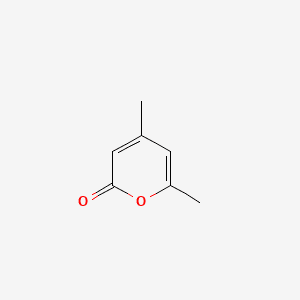 2H-Pyran-2-one, 4,6-dimethyl- 분자 구조