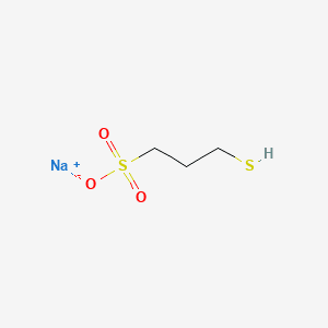 1-Propanesulfonic acid, 3-mercapto-, monosodium salt 분자 구조
