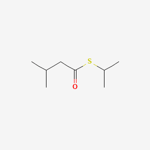 Butyric acid, 3-methylthio-, S-isopropyl ester 분자 구조