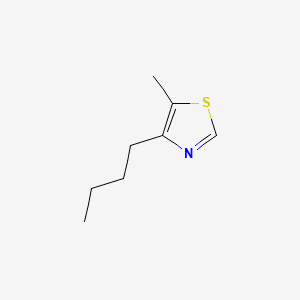 Thiazole, 4-butyl-5-methyl- 분자 구조