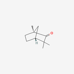 Bicyclo[2.2.1]heptan-2-one, 1,3,3-trimethyl-, (1S)- 분자 구조